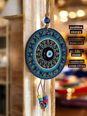 Handcrafted Evil Eye Wall Hanging – Nazar Battu Protection Charm