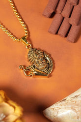 Khatu Shyamji Pendant with Chain – Gold Plated