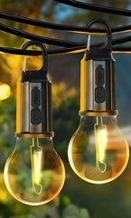 💡 Decorative Hanging Bulb with 3 Modes – Rechargeable Tent Lamp for Camping