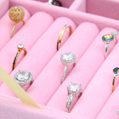 9 Grid Jewellery Organizer – Elegant Dust-Proof Storage Box