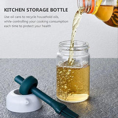 🧴 Plastic 2-in-1 Oil Dispenser Bottle with Silicone Brush – 250 ml
