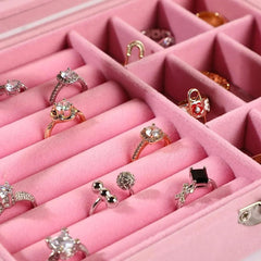 9 Grid Jewellery Organizer – Elegant Dust-Proof Storage Box