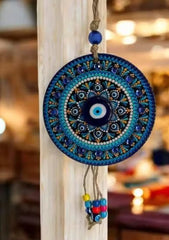 Handcrafted Evil Eye Wall Hanging – Nazar Battu Protection Charm