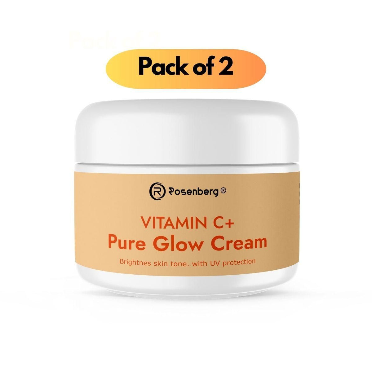 🍊 Vitamin C+ Pure Glow Cream – 100 gm (Pack of 2)