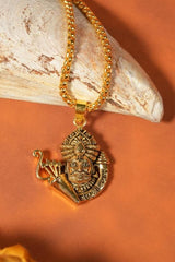 Khatu Shyamji Pendant with Chain – Gold Plated
