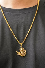 Khatu Shyamji Pendant with Chain – Gold Plated