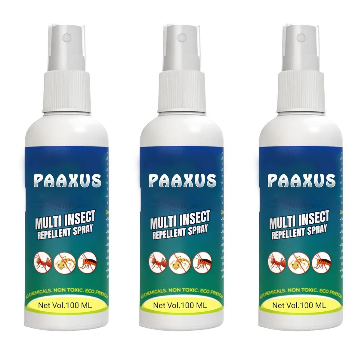 🦟 Paaxus Multi Insect Repellent Spray – 100 ml (Pack of 3)