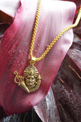 Khatu Shyamji Pendant with Chain – Gold Plated